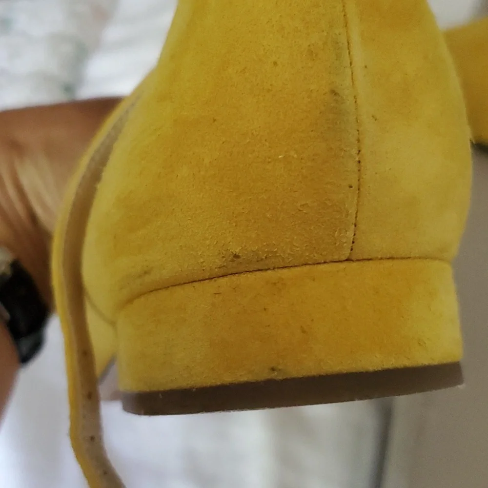 Franco Sarto yellow flat shoe sz 9M - Picture 5 of 9